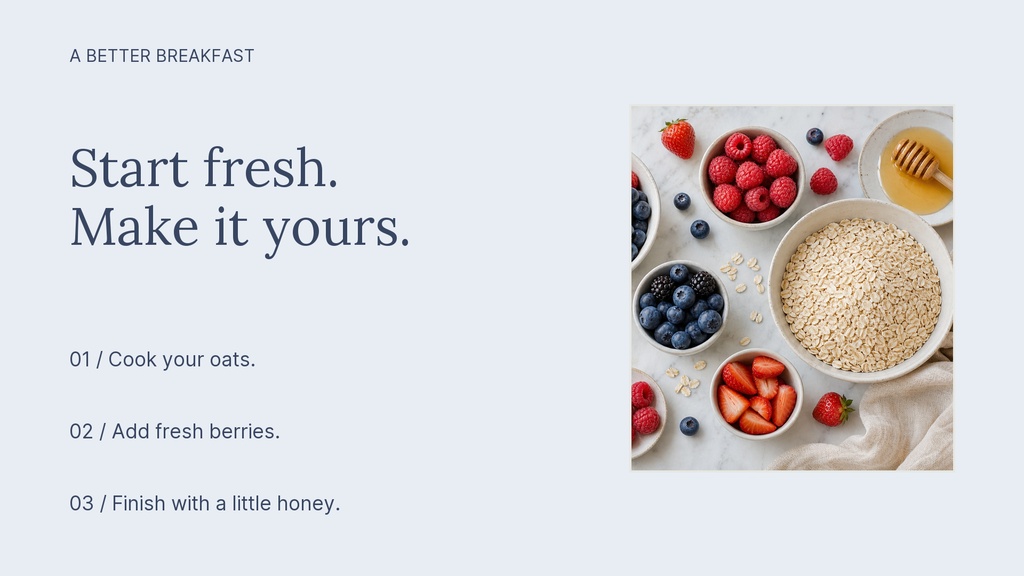 Preview for A Better Breakfast Landscape Graphic Template