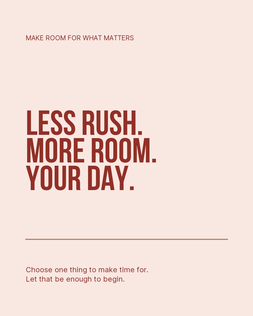 Preview for Make Room For What Matters Portrait Post Template