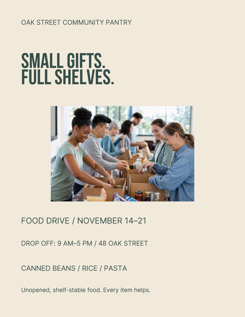 Preview for Fill The Pantry Letter Flyer Template