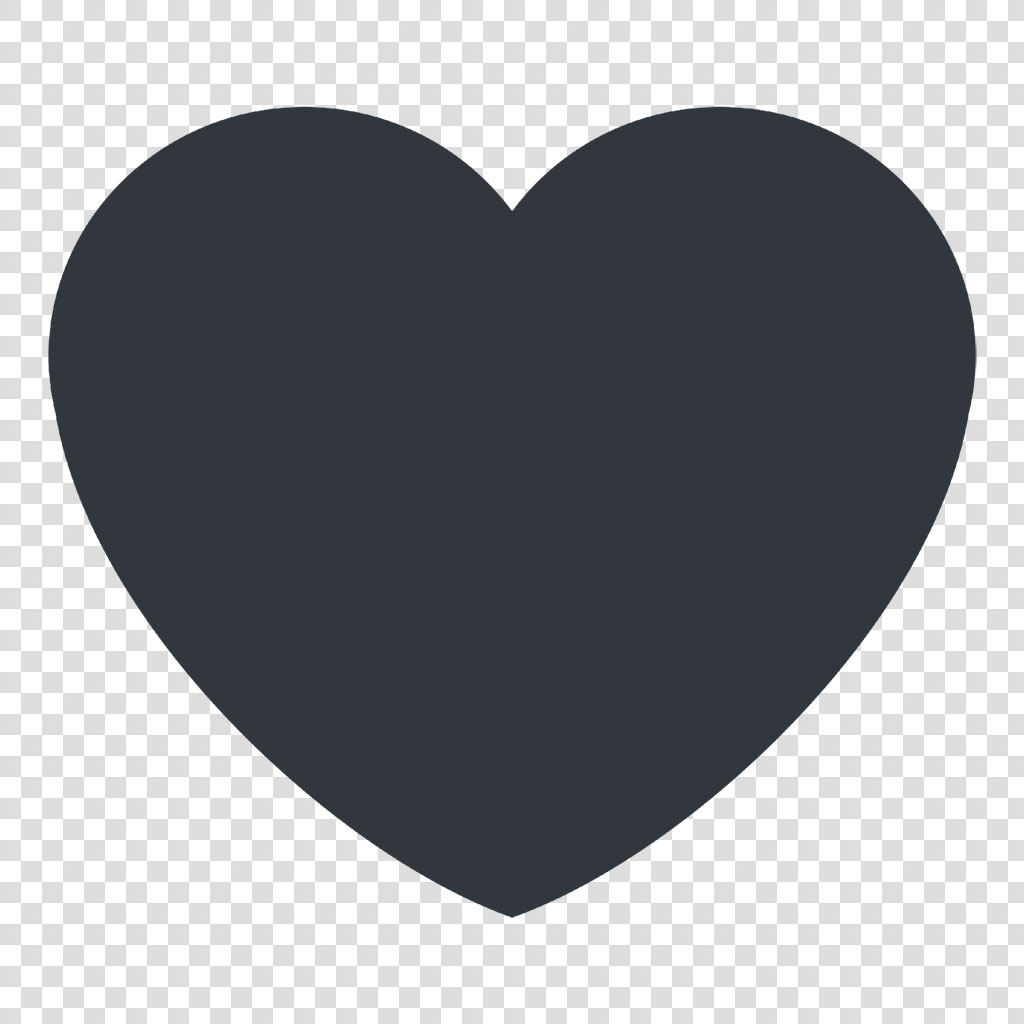 Dark gray heart icon