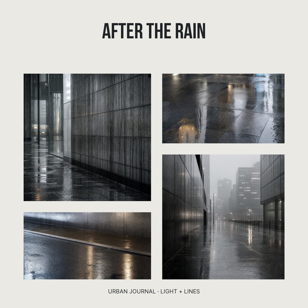 Preview for After The Rain Square Photo Collage Template