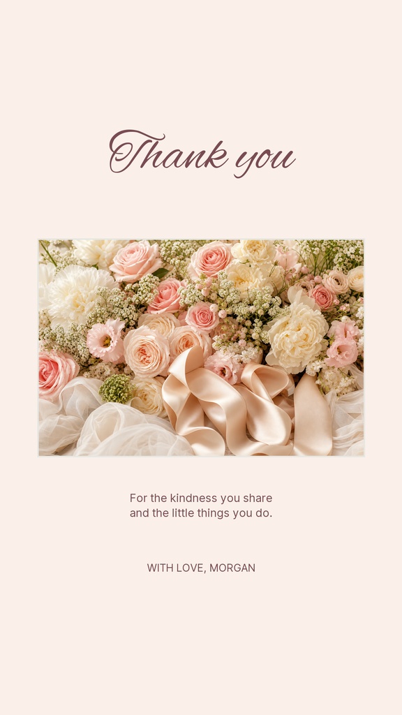 Preview for A Little Note Of Thanks Story Opener Template