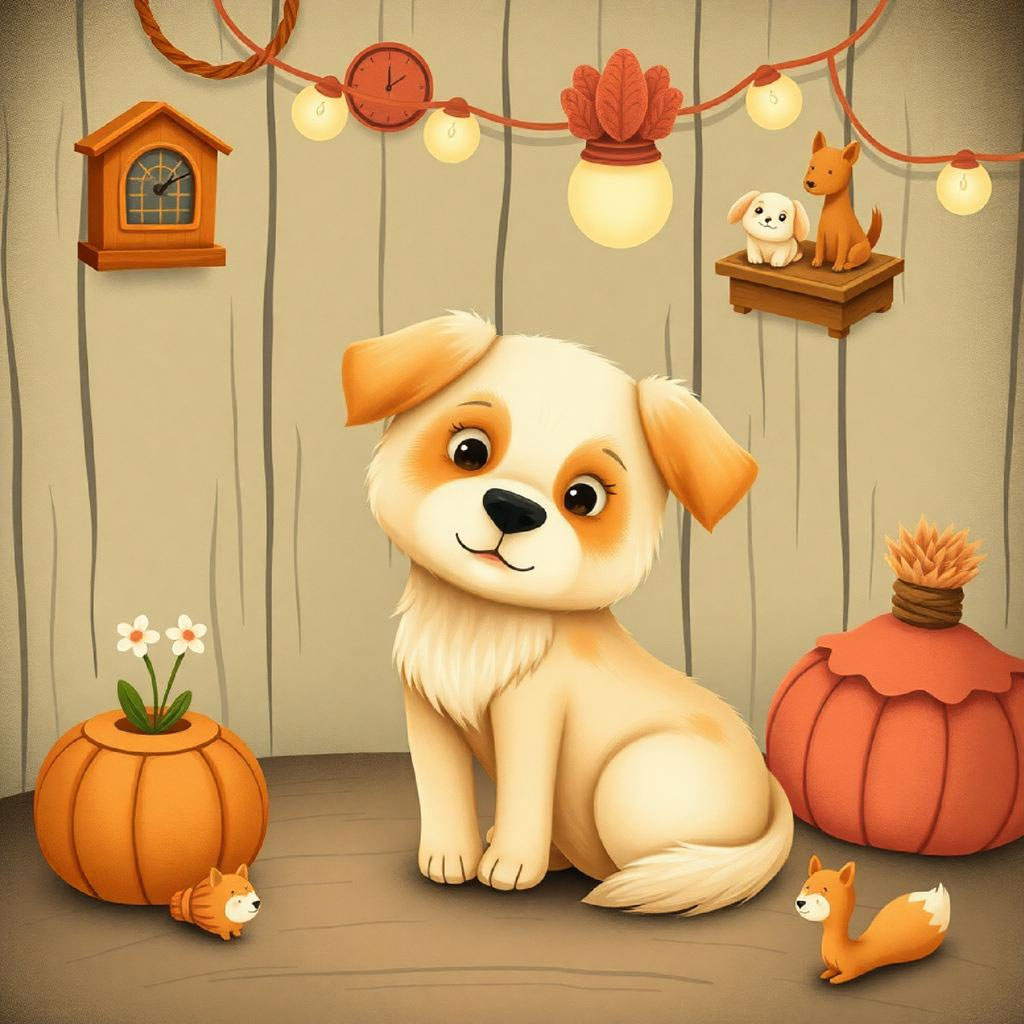 Two children playing outside with toys and string lights