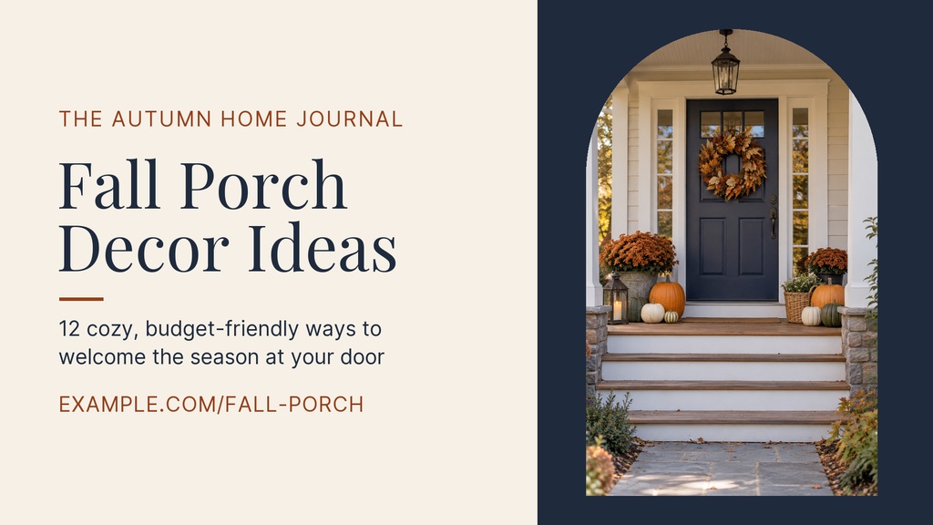 Preview for Fall Porch Decor Ideas Landscape Graphic Template