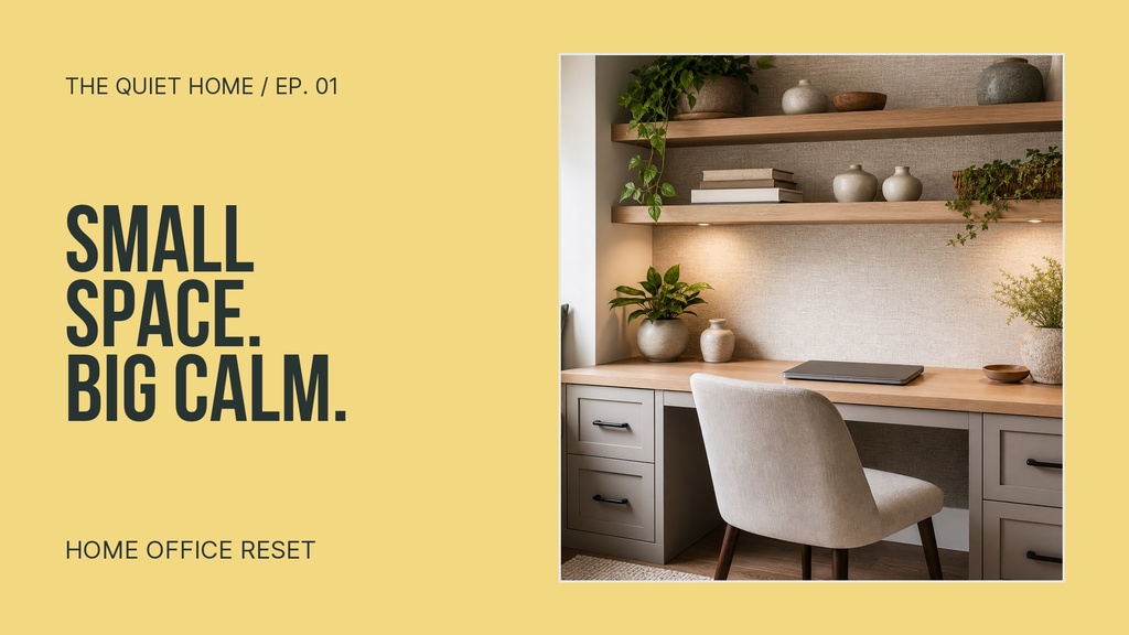 Preview for Small Space Big Calm Video Series Title Card Template