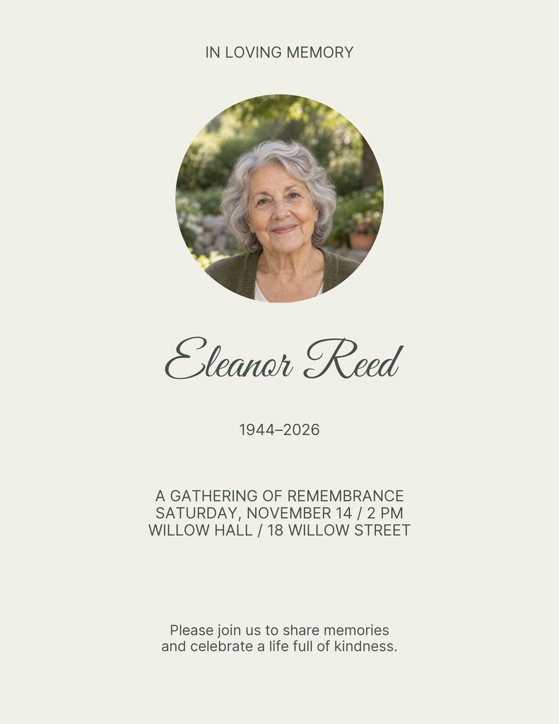 Preview for A Life Full Of Kindness Letter Flyer Template