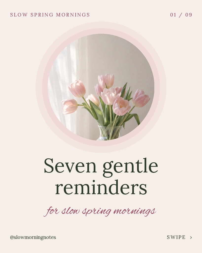 Preview for Slow Spring Mornings Carousel Opener Template
