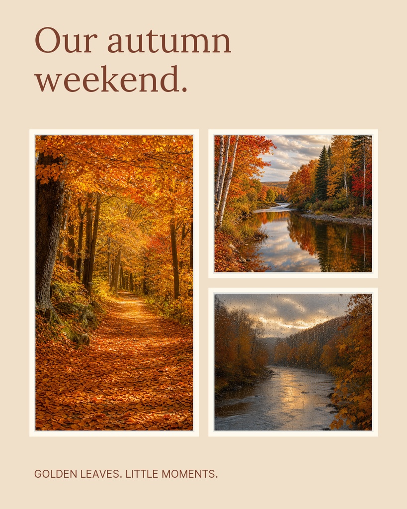 Preview for Our Autumn Weekend Portrait Collage Template