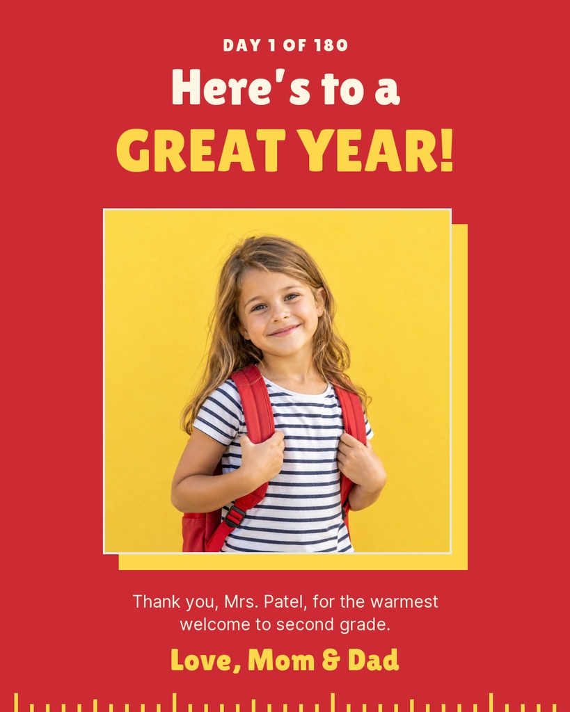 Preview for Hello, Second Grade Carousel Call To Action Template