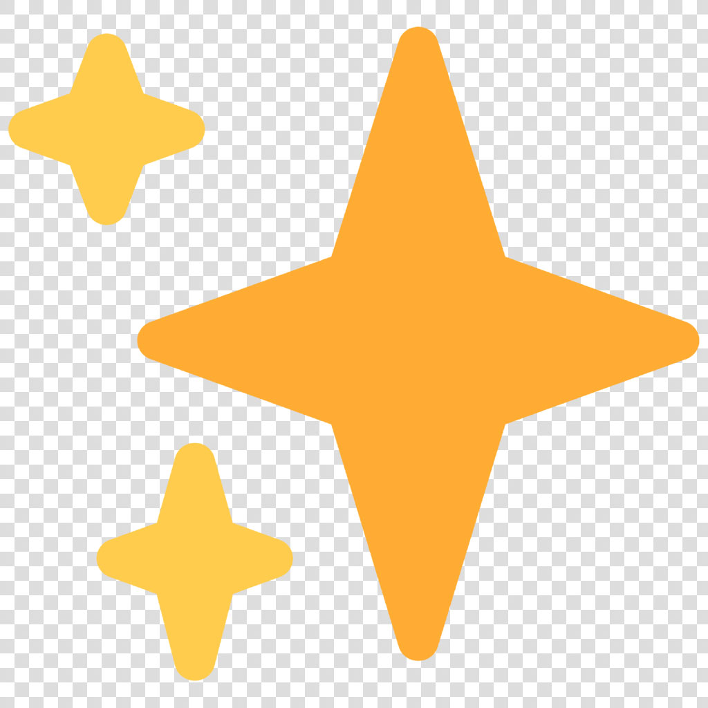 Three yellow stars of varying sizes on a black background.