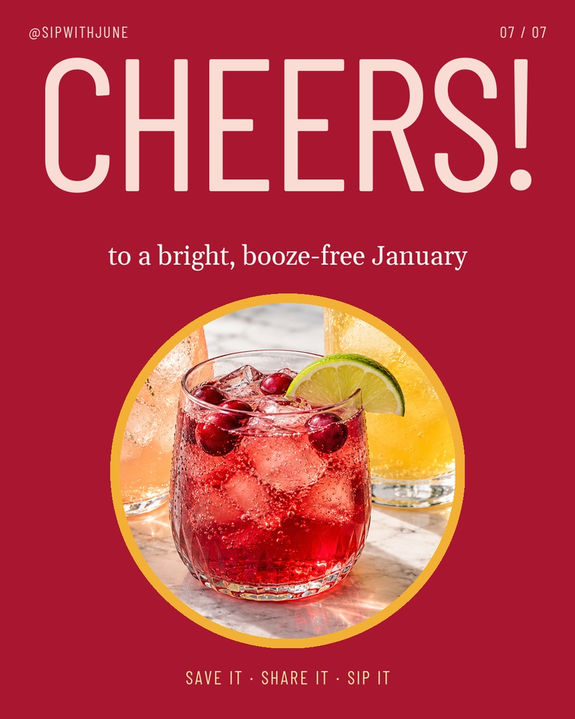 Preview for Five Mocktails For Dry January Carousel Call To Action Template