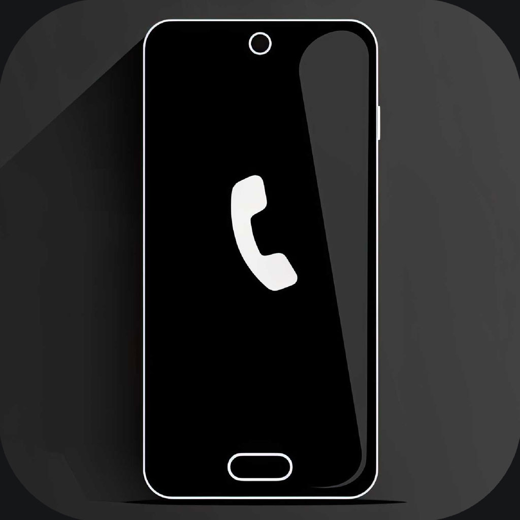 Smartphone with phone call icon