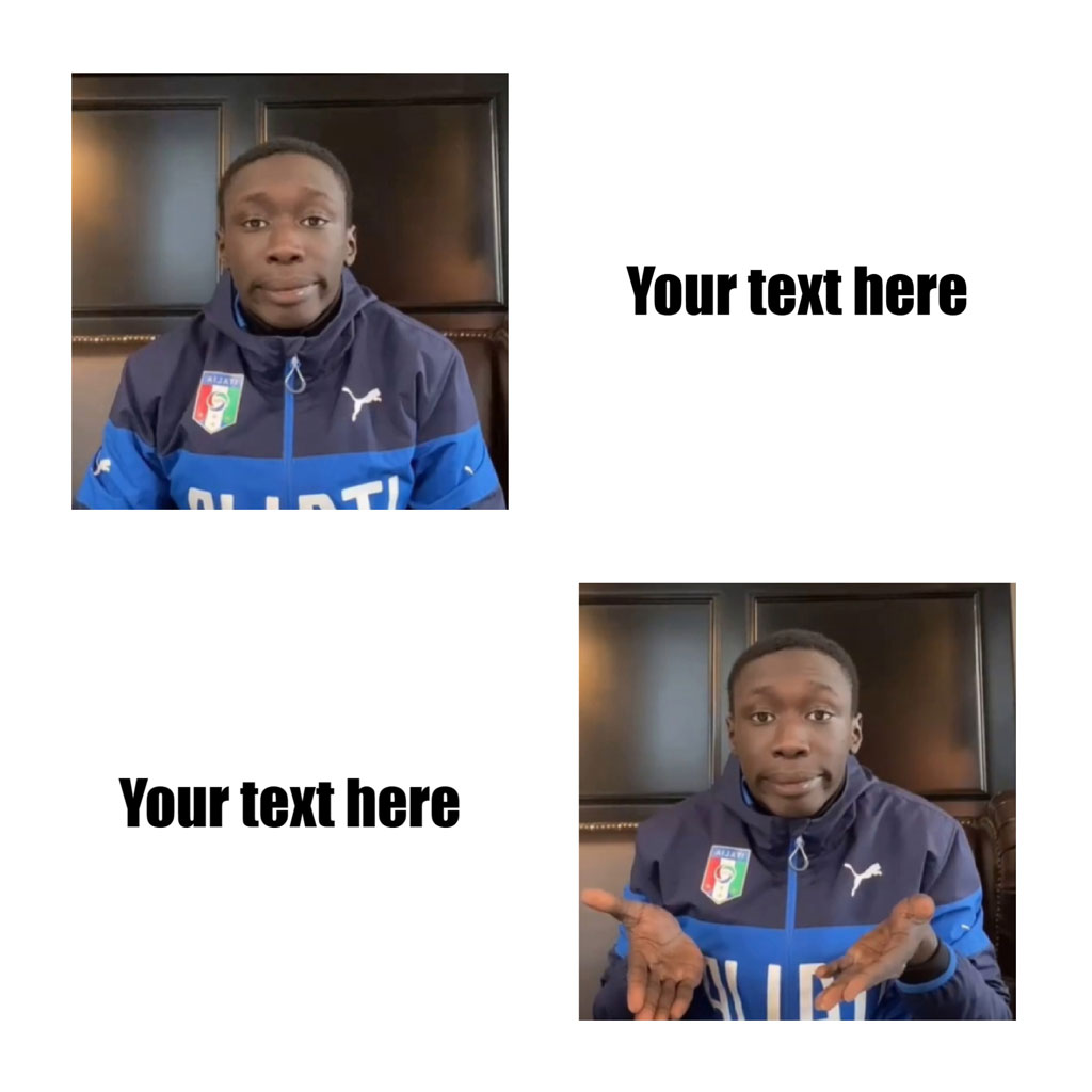 Italian football player in Puma tracksuit