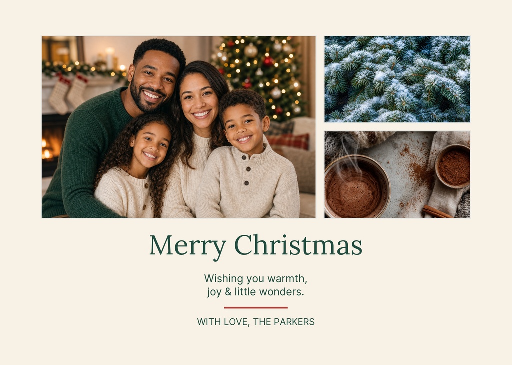 Preview for Little Winter Joys 7 × 5 Photo Card Template