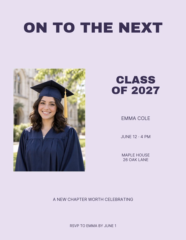 Preview for On To The Next Letter Flyer Template