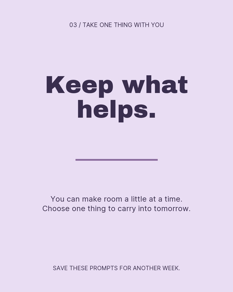 Preview for Make Space For Good Carousel Call To Action Template