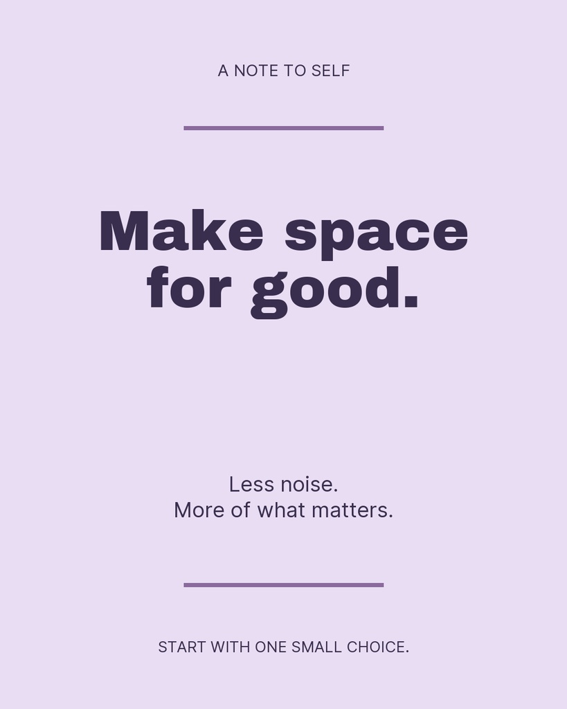 Preview for Make Space For Good Portrait Post Template