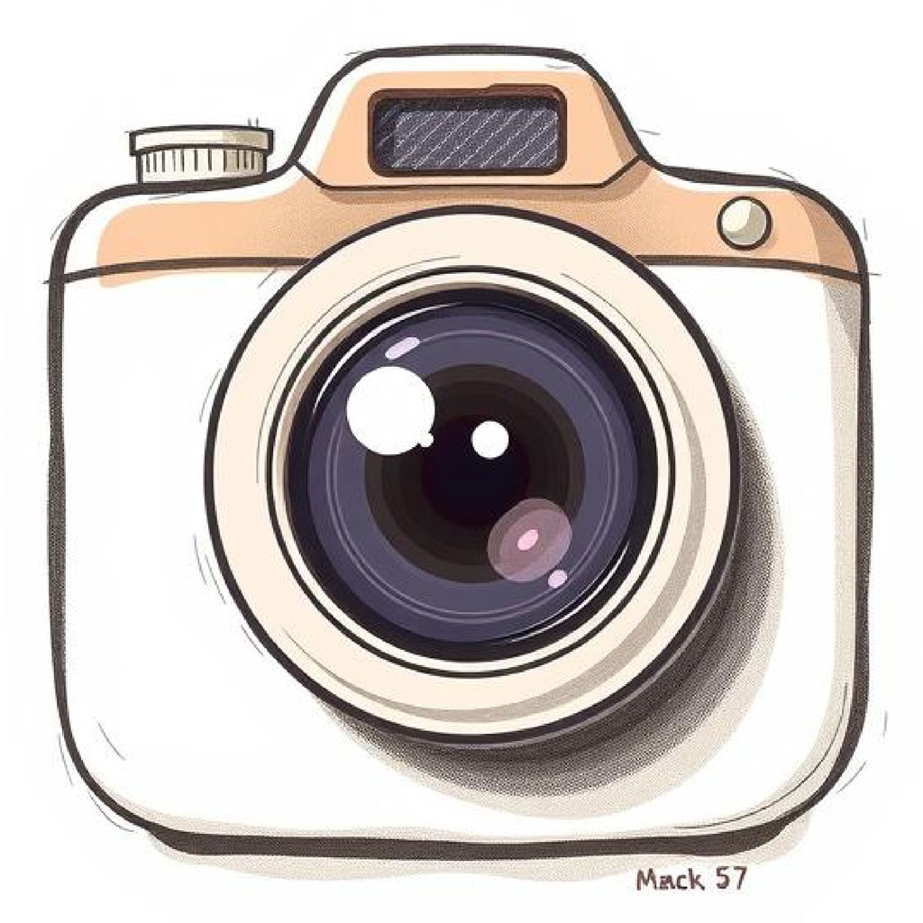 Illustration of a digital camera