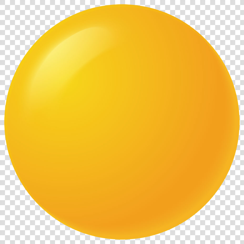 A bright yellow circle