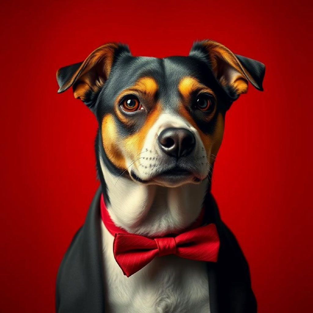 Man in red suit and hat