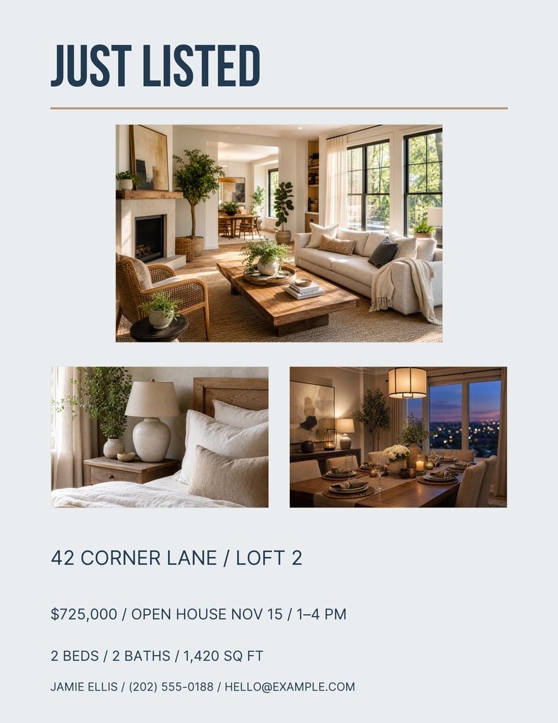 Preview for The Corner Loft Letter Flyer Template
