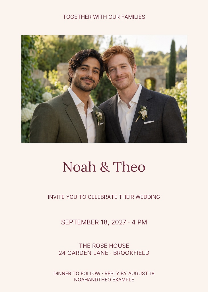 Preview for The Garden Chapter 5 × 7 Invitation Template