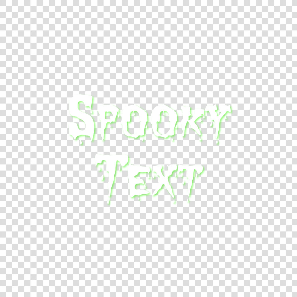 Spooky text effect with dripping green font on black background