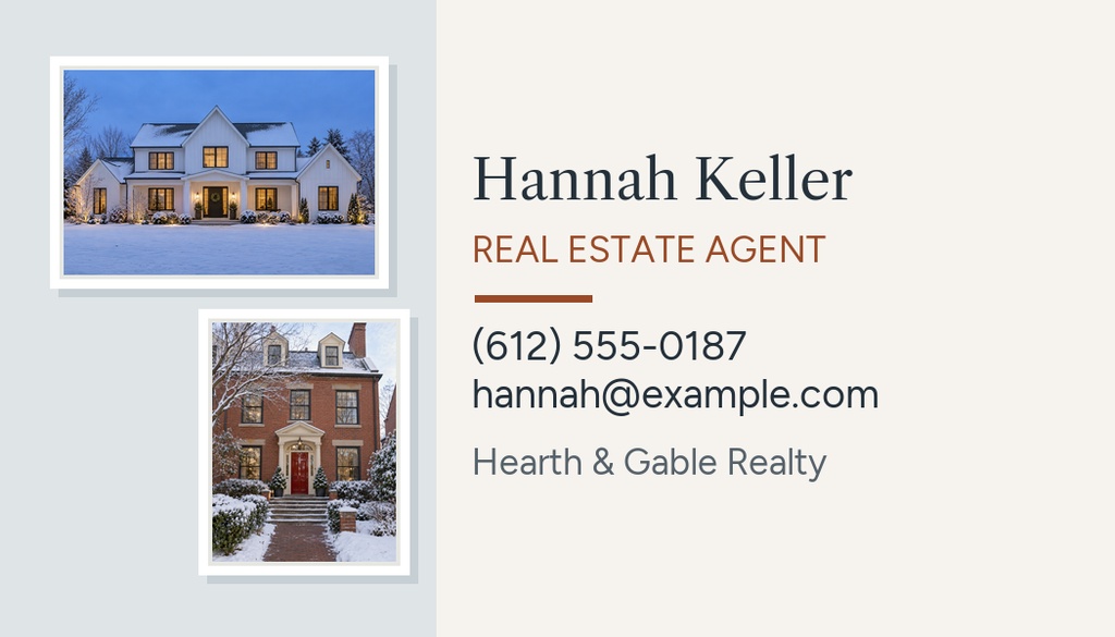 Preview for Our Year In Homes Agent Contact Card Template