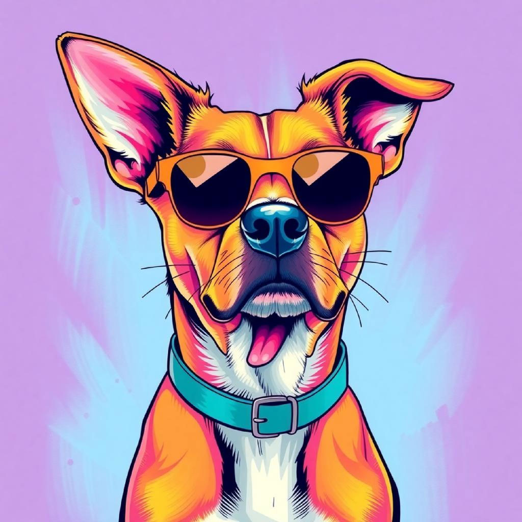 Three women with different hairstyles and eyewear, depicted in a pop art style with bright colors and bold features.