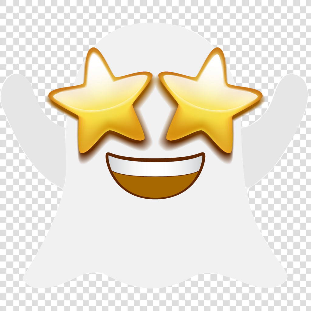 Dizzy face emoji with star eyes