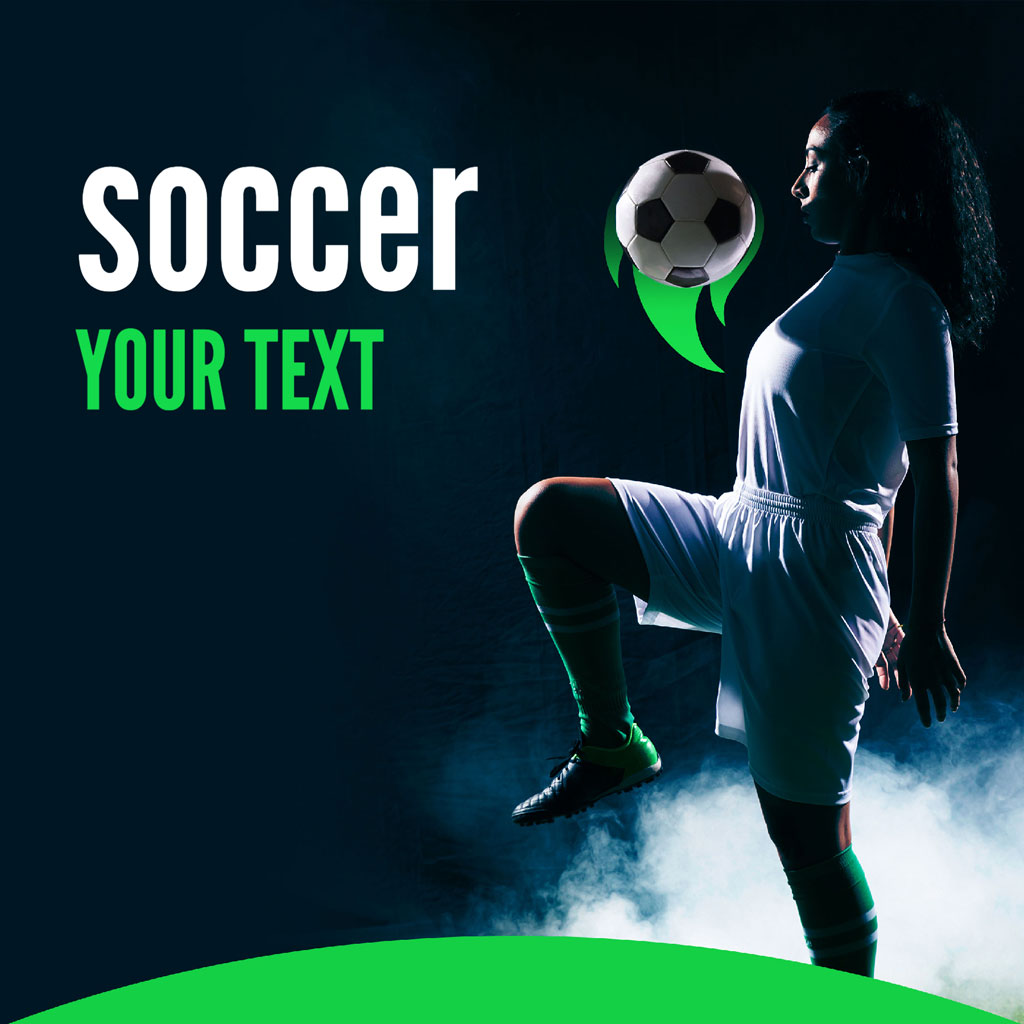 Soccer player balancing a ball