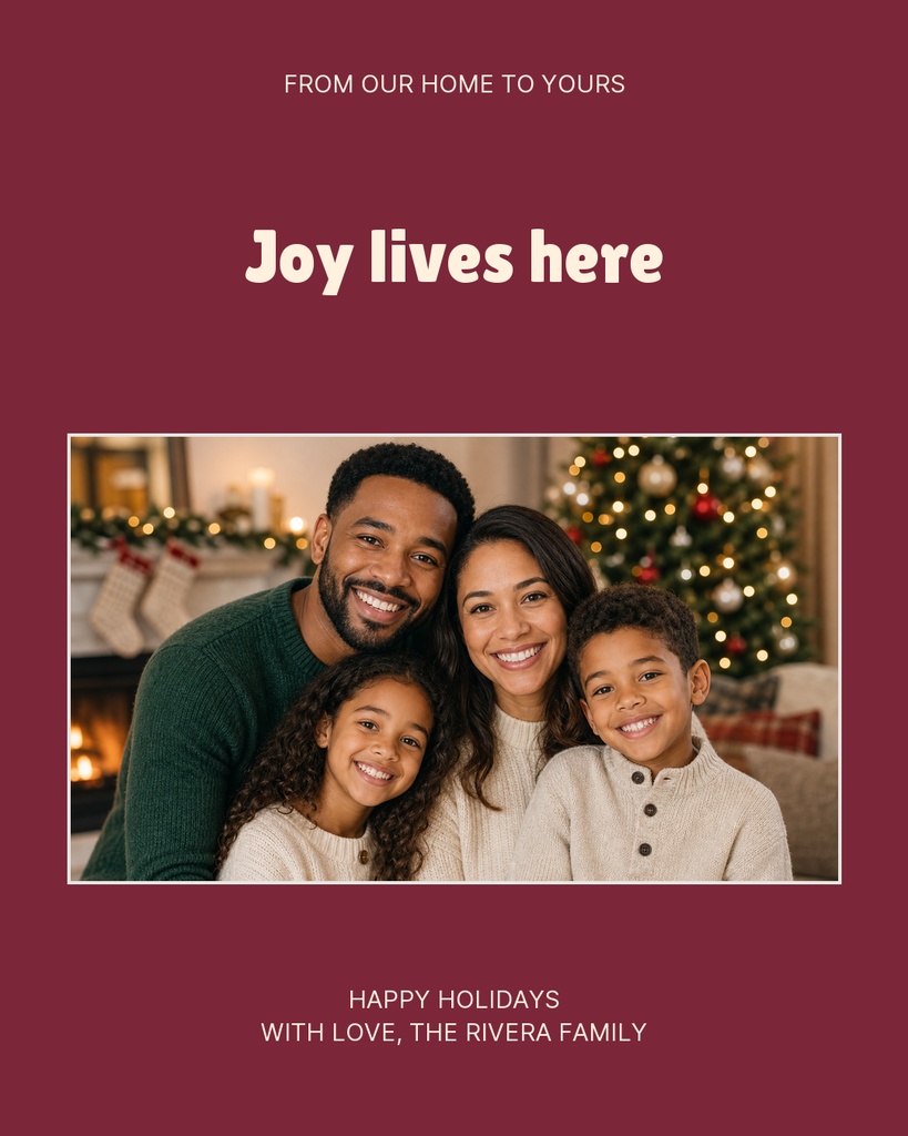 Preview for Joy Lives Here Portrait Post Template