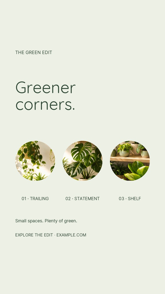 Preview for Greener Corners Story Opener Template