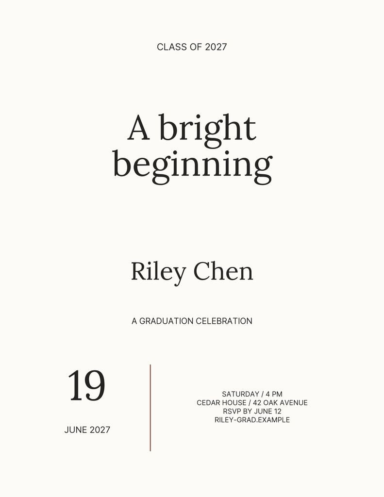 Preview for A Bright Beginning Letter Flyer Template