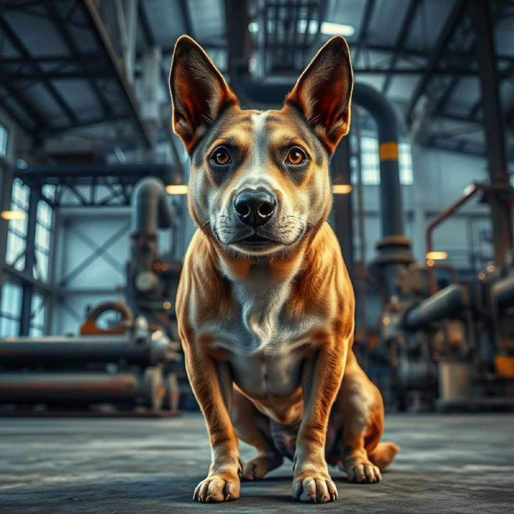 Industrial factory with smokestacks emitting smoke