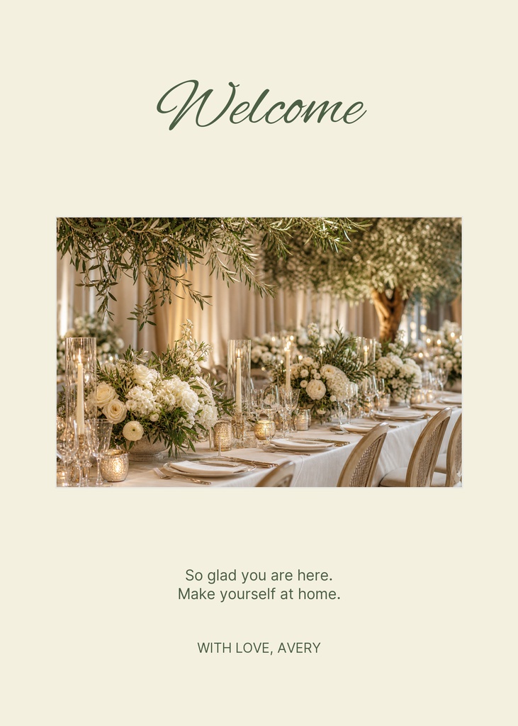 Preview for So Glad You Are Here Portrait Greeting Template