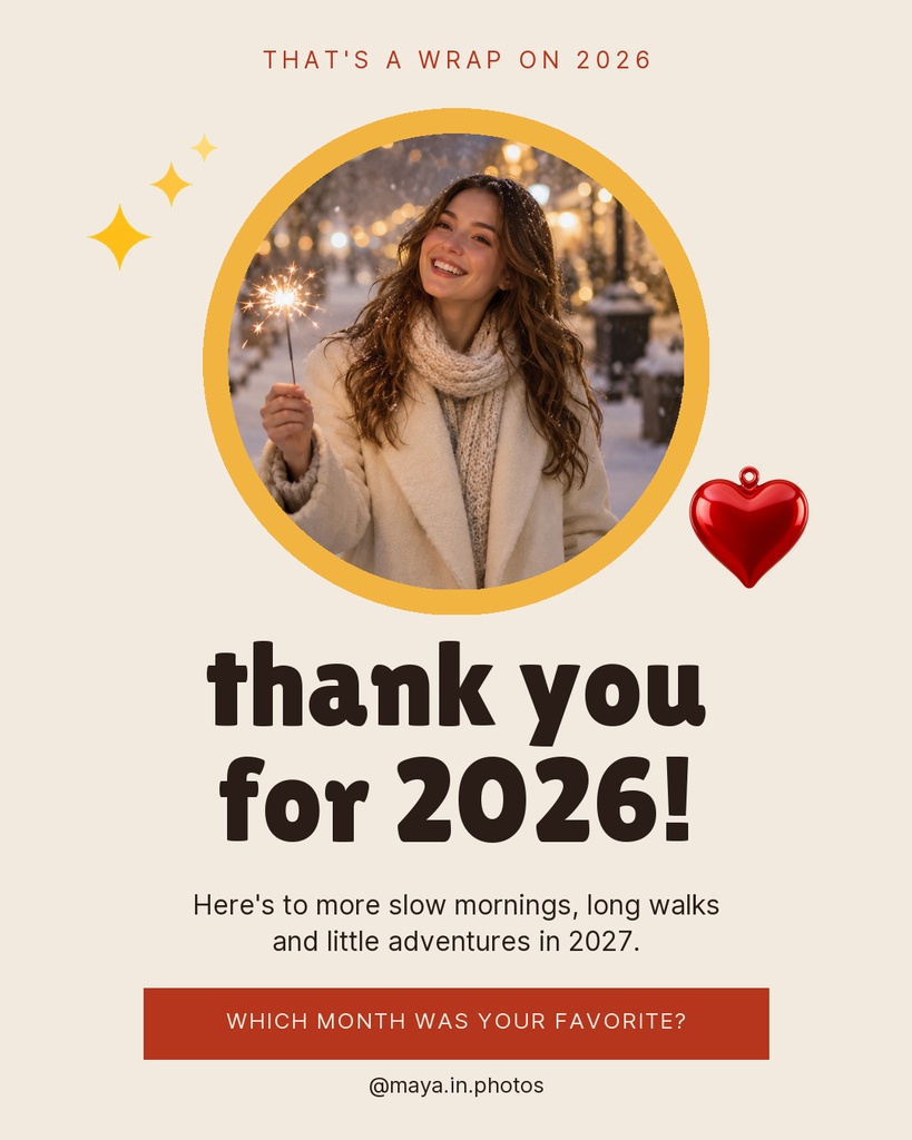 Preview for Twelve Months, Twelve Photos Carousel Call To Action Template