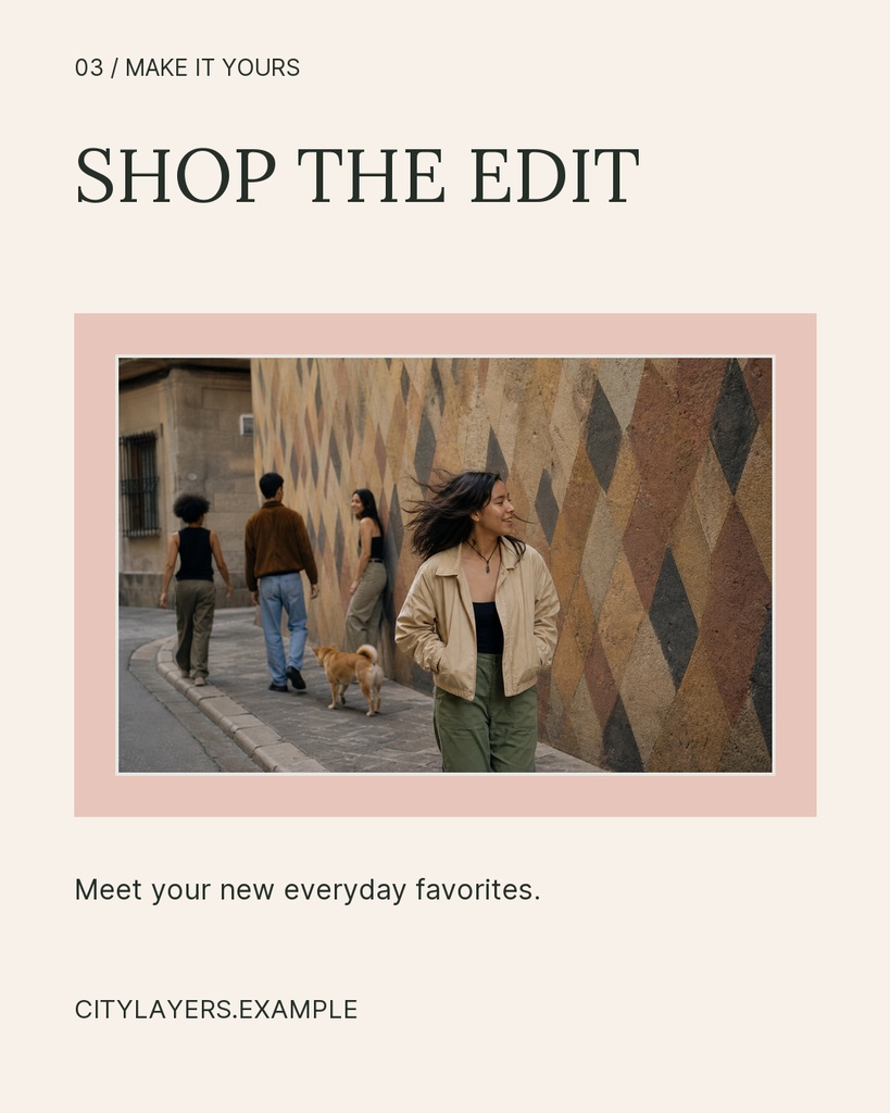 Preview for City Layers Carousel Call To Action Template