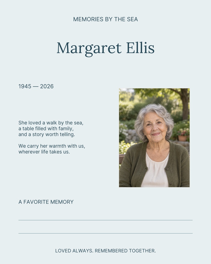 Preview for Memories By The Sea Memory Page Template