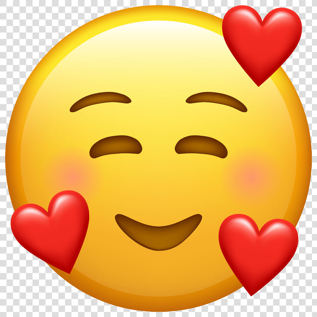Smiling face with hearts