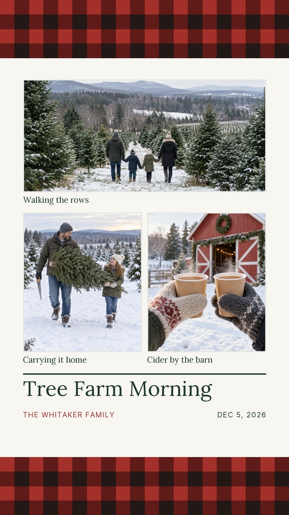 Preview for Our Tree Farm Morning Story Opener Template