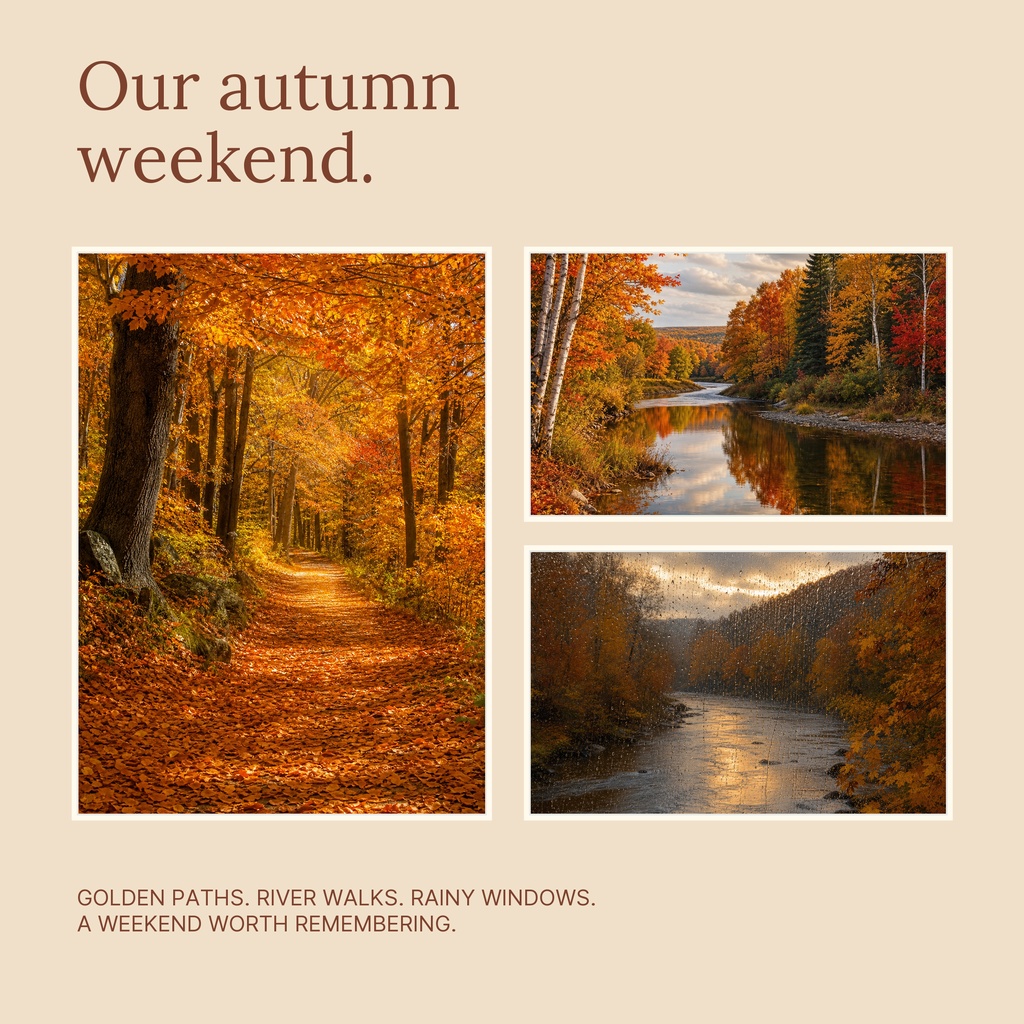 Preview for Our Autumn Weekend Square Collage Template