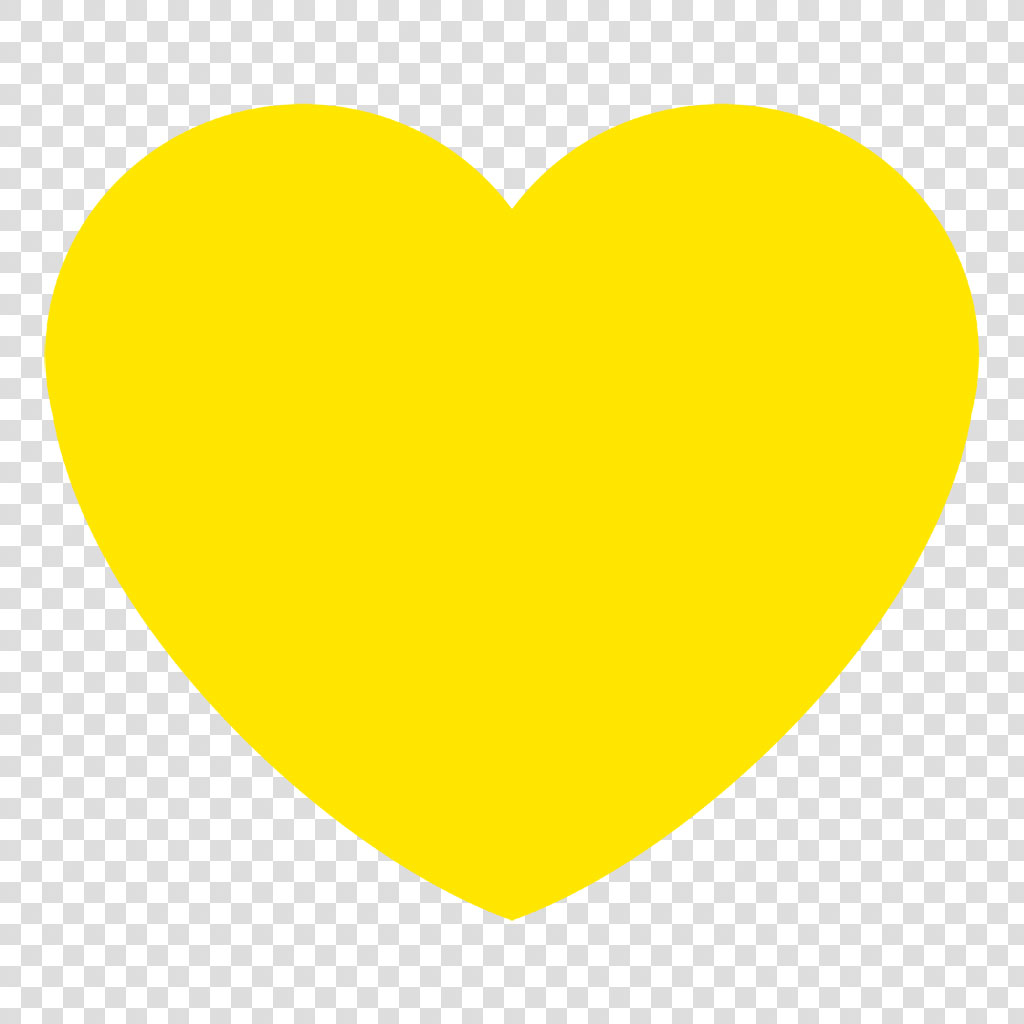 Yellow heart icon
