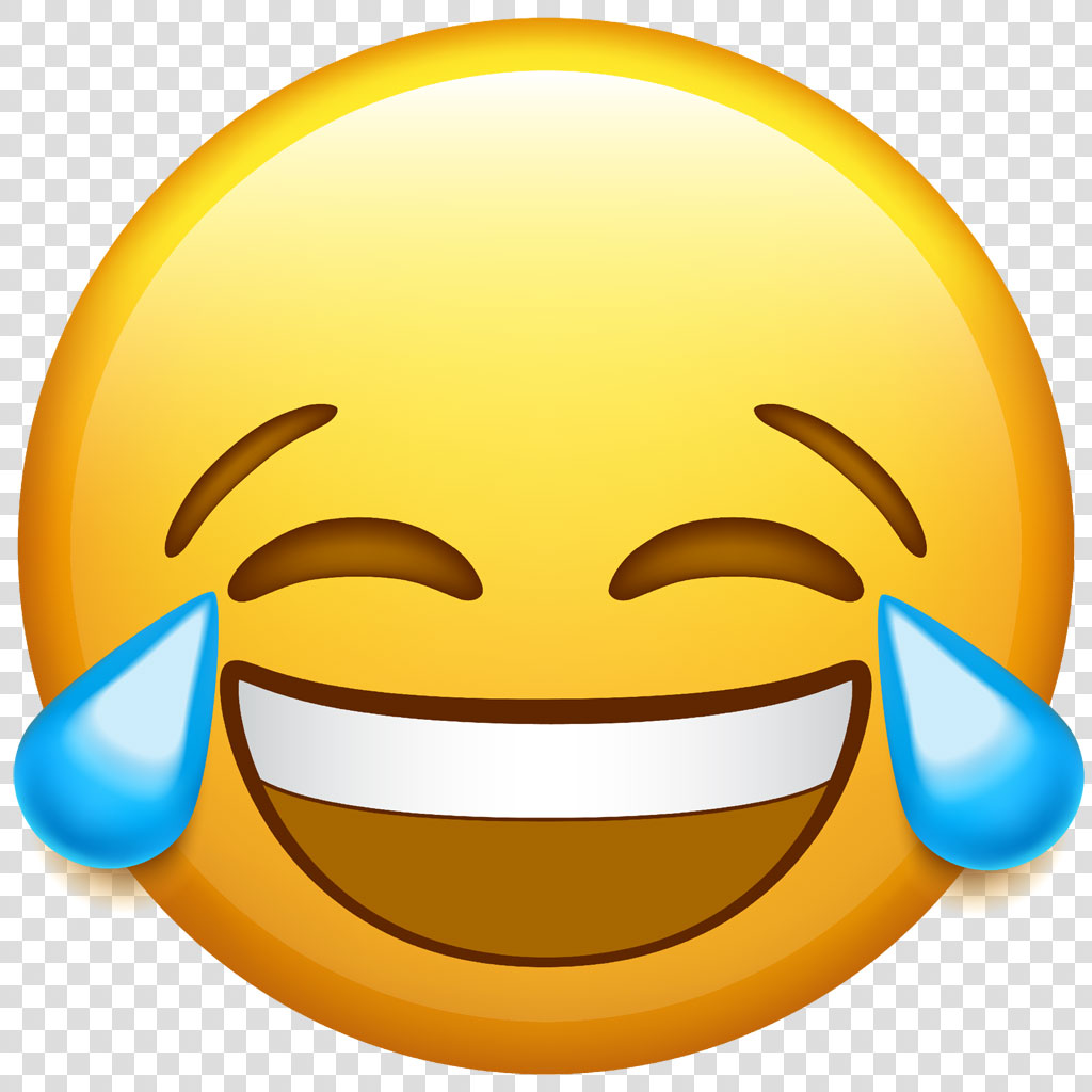 Laughing emoji with tears of joy