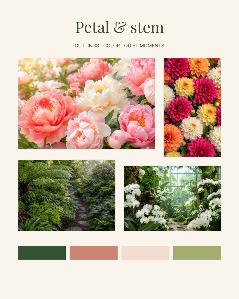 Preview for Petal & Stem Scrapbook Photo Page Template