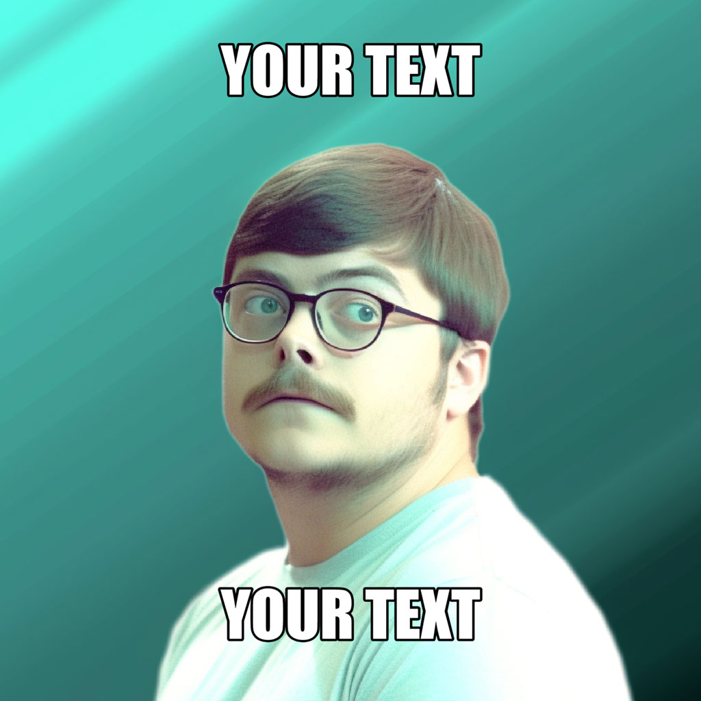 A man with a surprised expression wearing glasses and a white shirt.