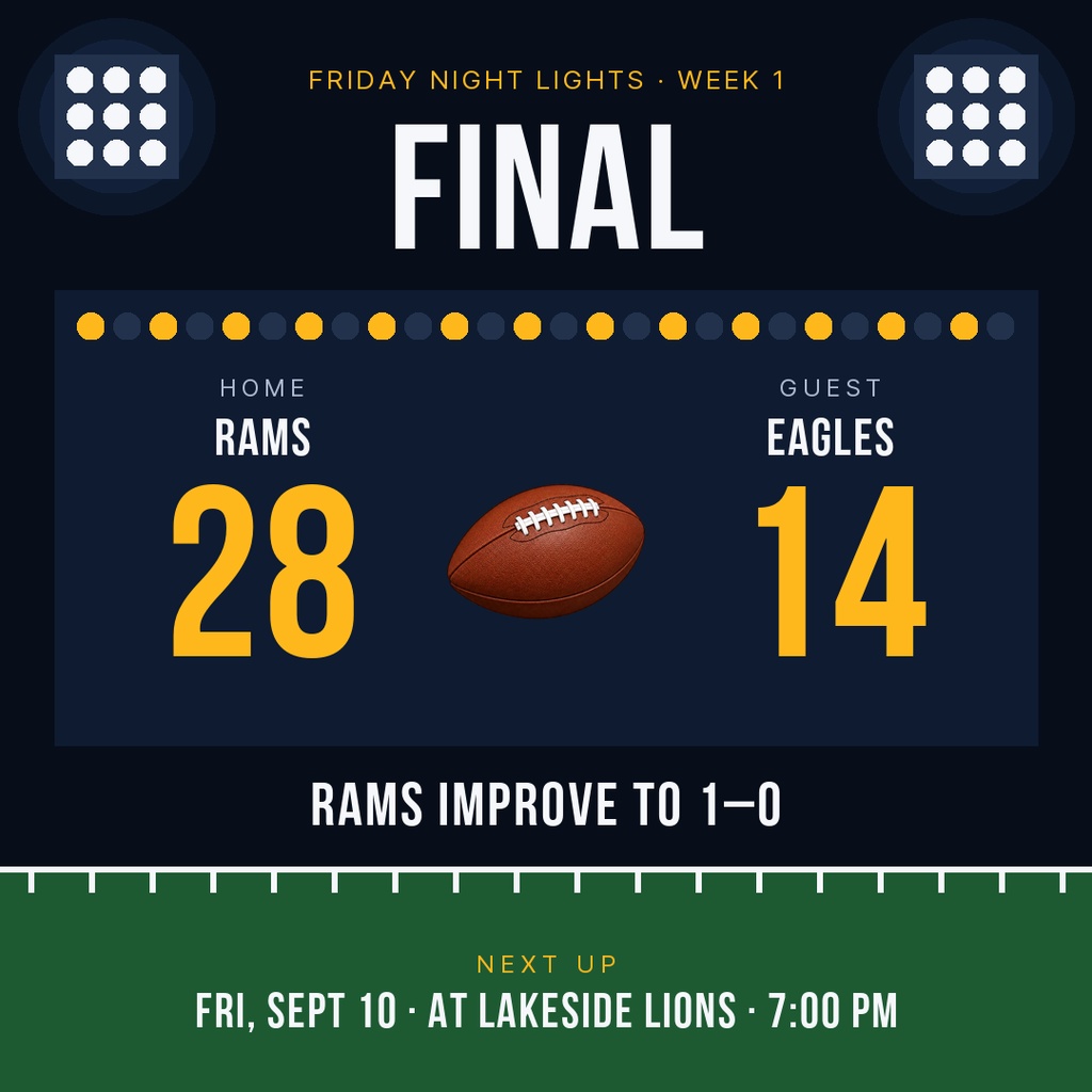 Preview for Friday Night Lights Kickoff Score Post Template