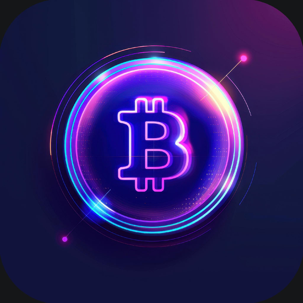 Neon Bitcoin logo