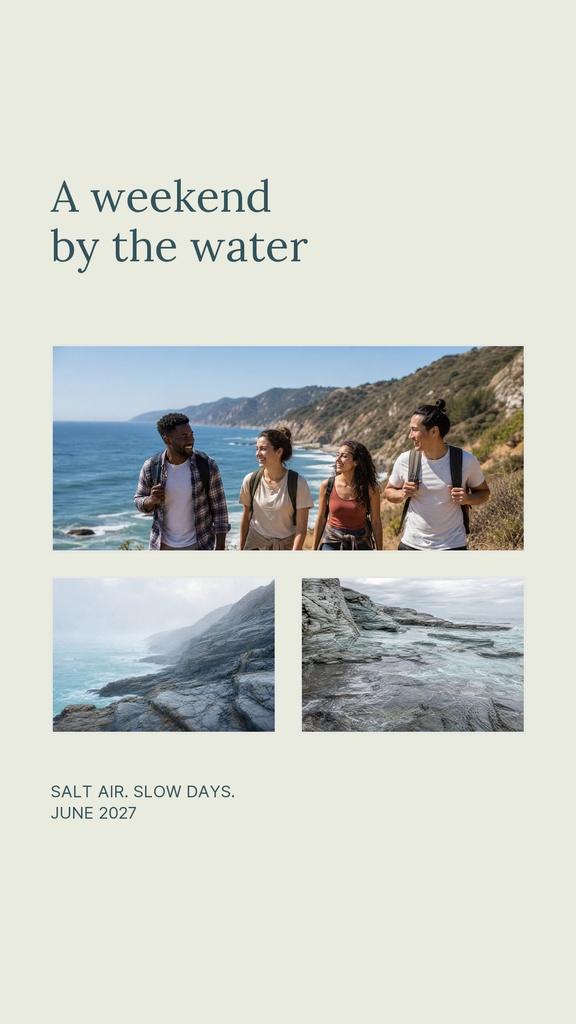 Preview for A Weekend By The Water Story Opener Template