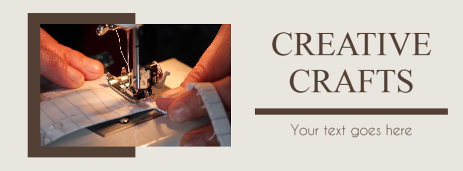 Hands sewing with a sewing machine